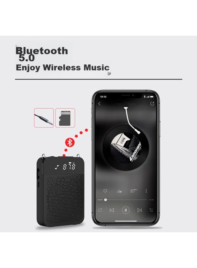 SAST K35 Portable Amplifier For Teachers, Bluetooth Speaker With Microphone, Outdoor Tour Guide, Large Volume Wired Version, Black - Image 3
