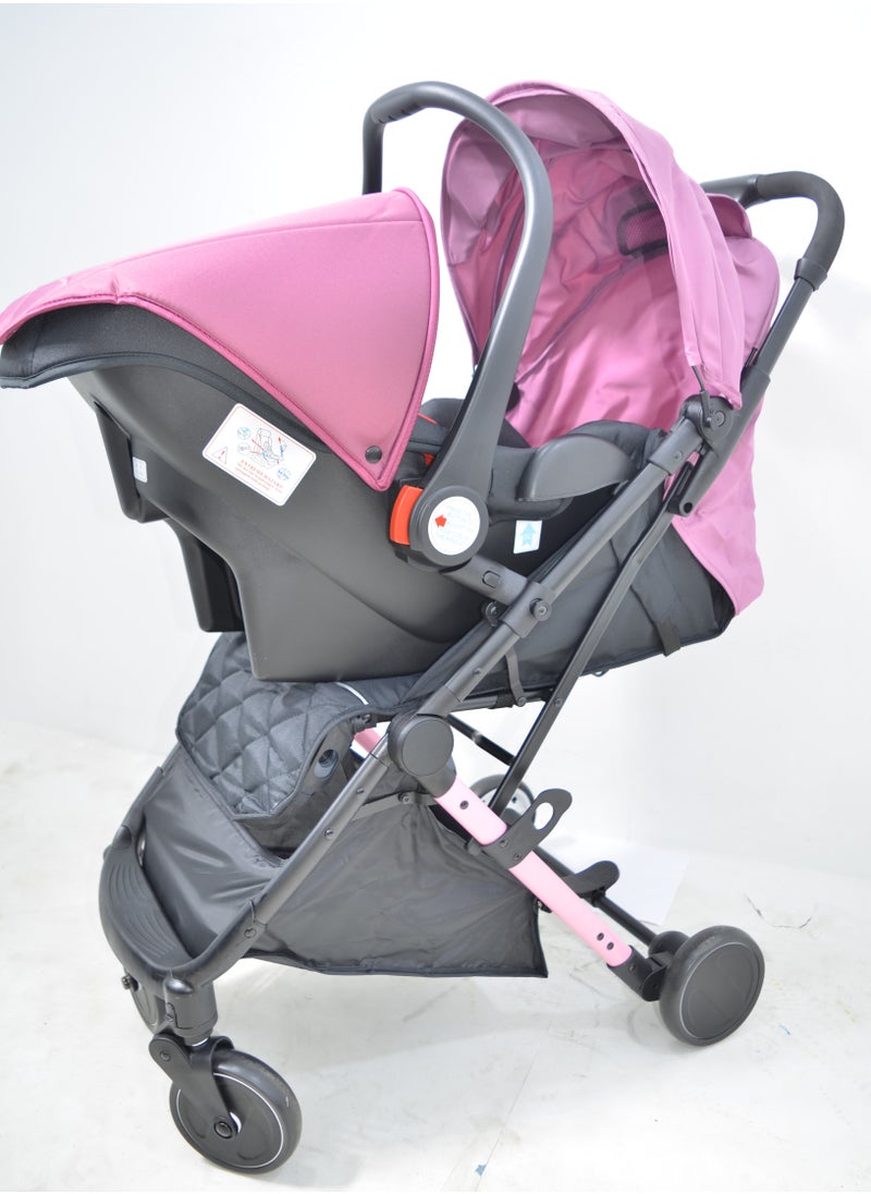 Generic - Baby Stroller with a Car Seat also Foldable Suitable for Travel and Lightweight in Attractive Colours - Image 1