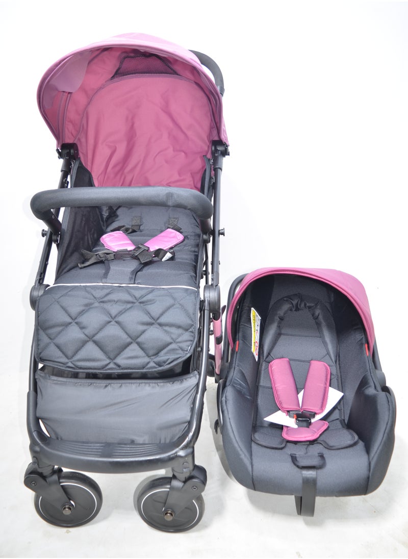 Generic - Baby Stroller with a Car Seat also Foldable Suitable for Travel and Lightweight in Attractive Colours - Image 1