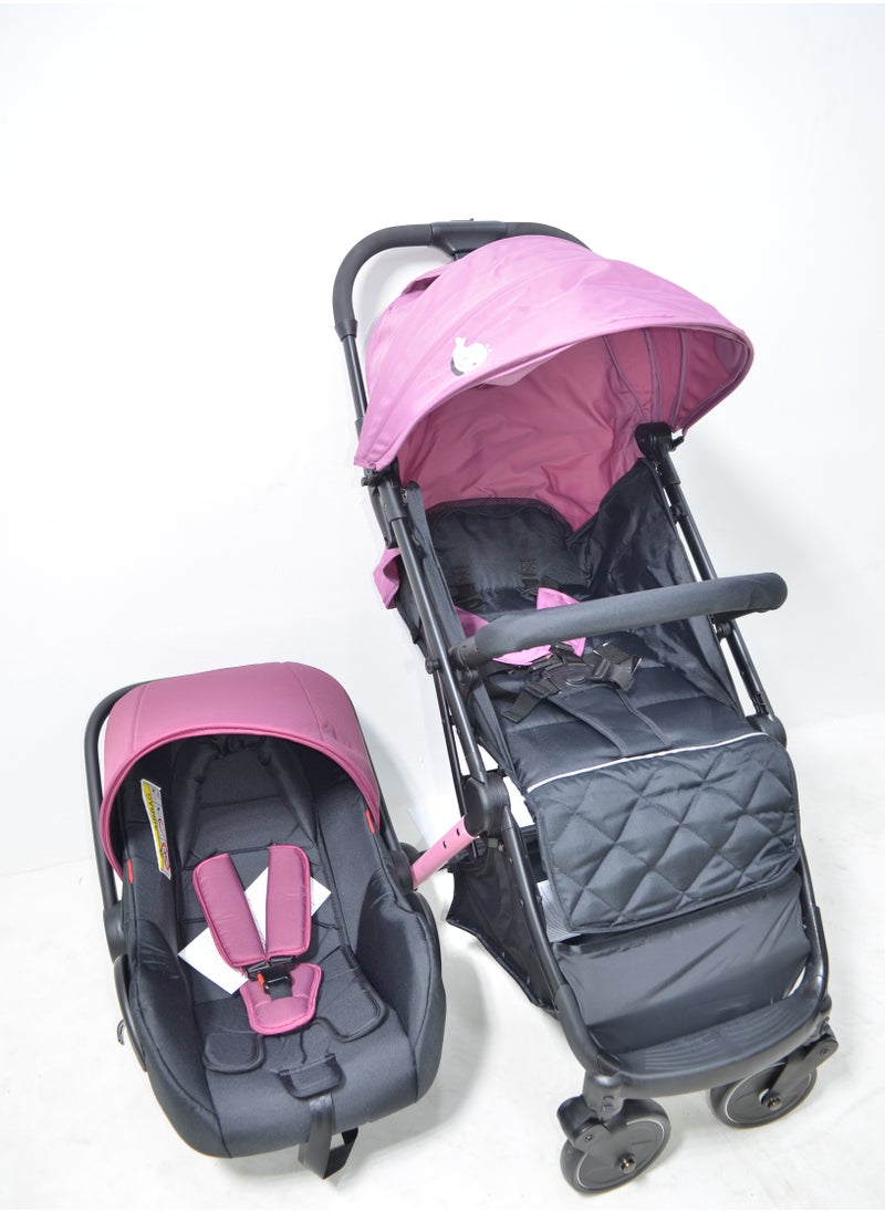 Generic - Baby Stroller with a Car Seat also Foldable Suitable for Travel and Lightweight in Attractive Colours - Image 1