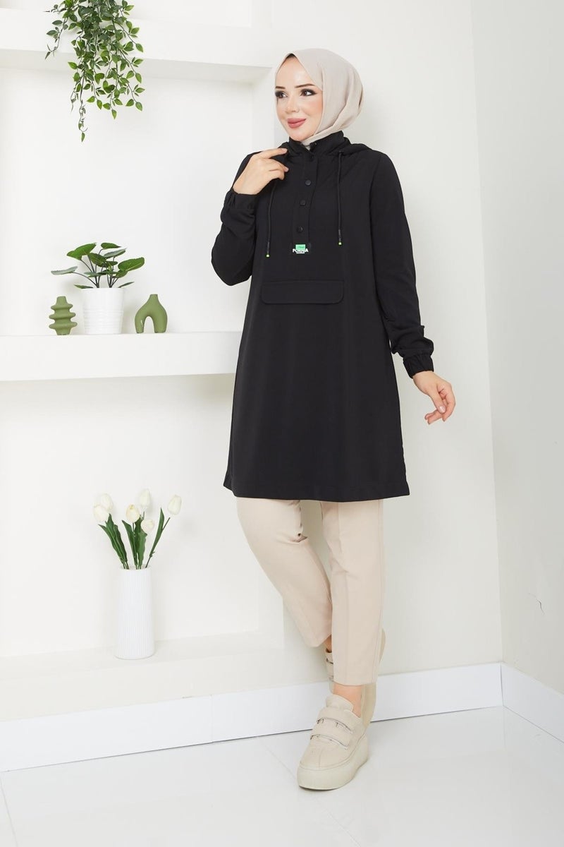Doque Seasonal Women's Tunic Hooded 61013Y  - Image 4