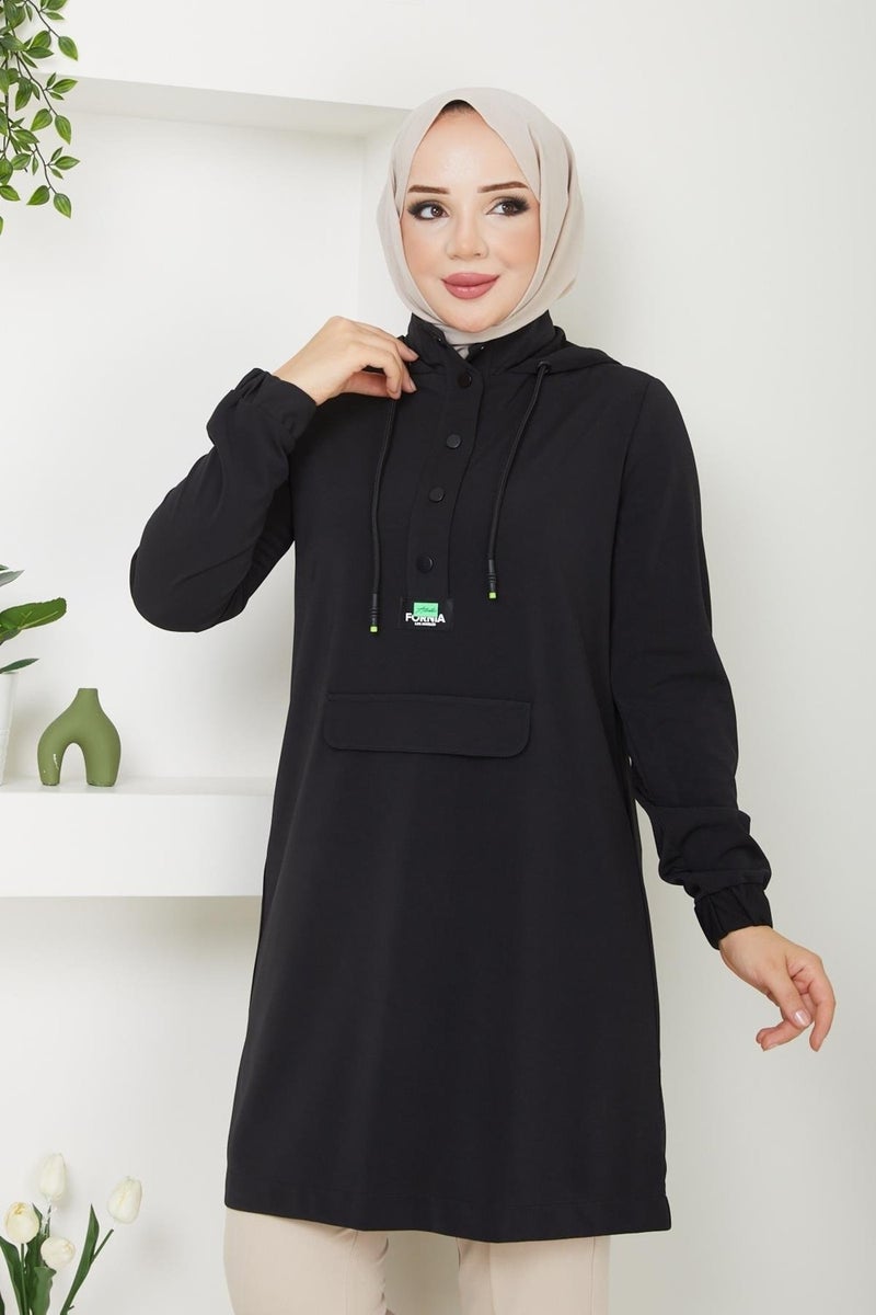 Doque Seasonal Women's Tunic Hooded 61013Y  - Image 3