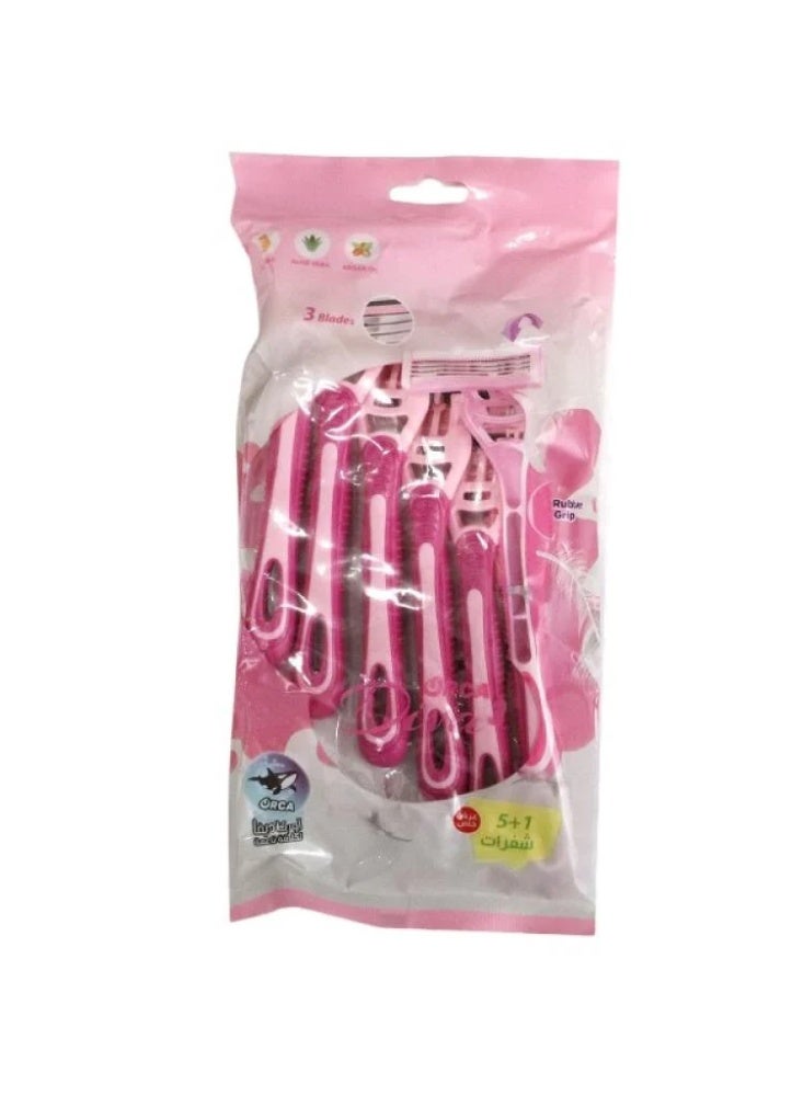 ORCA 3-Blade Womens Razor – 5+1 Pieces - Image 2