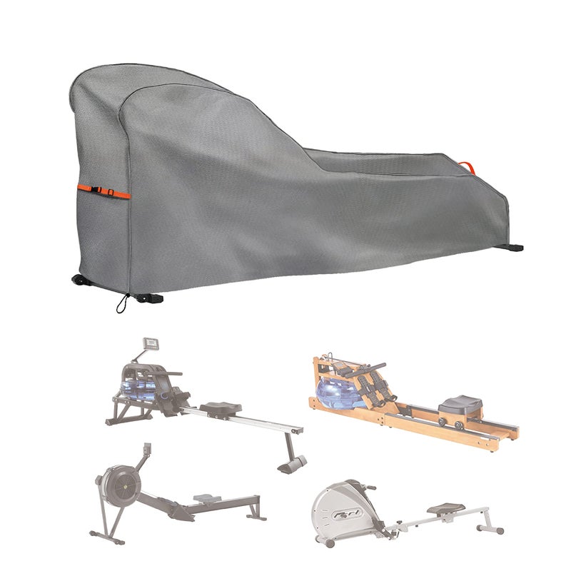 Aaaspark Rowing Machine Cover, Fitness Equipment Covers Protective Cover Dustproof Waterproof Cover Protective Cover and Resistant Oxford Fabric Sports Rowing Machine Protective Cover - Image 1