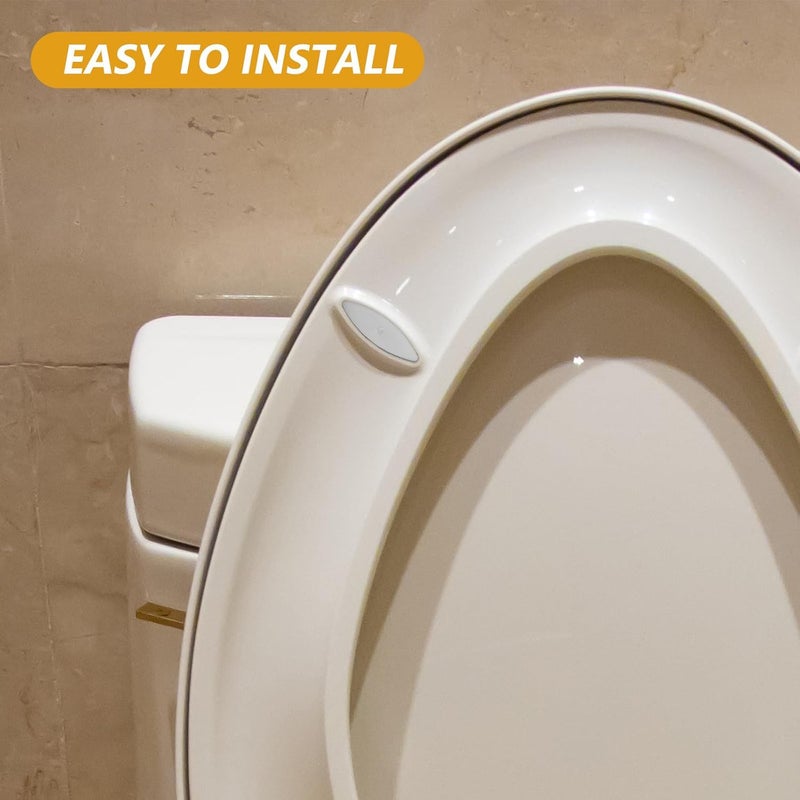 4pcs Toilet Seat Bumper Pads: Anti Collision Toilet Seat Bumpers - White Self Adhesive Quiet Close Pads - Sticker Cushions for Home Bathroom Cover - Image 4
