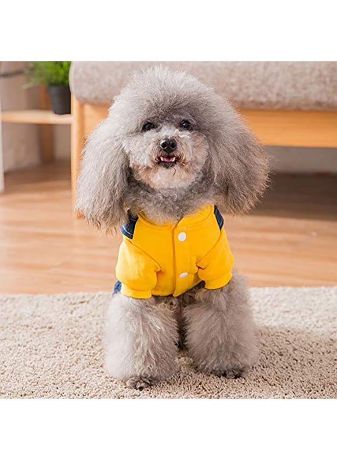 NIBEMINENT Dog Costume Clothes Yellow M(Chest:15.55" Length:11.02") - Image 2