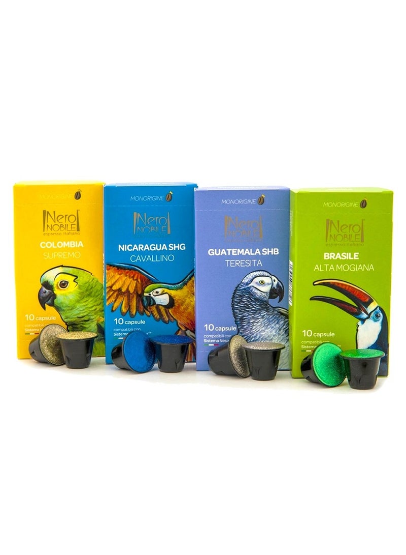 Nero NOBILE Espresso Italiano Brasile Alta Mogiana Arabica Nespresso 10 Capsules Nespresso Compatible - Image 2