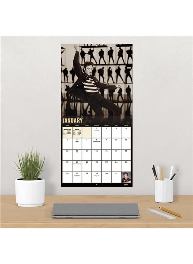 ELVIS Presley Calendar 2025 - Deluxe 2025 King Of Rock And Roll Elvis Presley Wall Calendar Bundle With Over 100 Calendar Stickers (Graceland Gifts, Office Supplies)  - Image 5