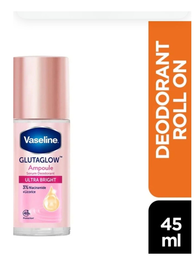 فازلين مزيل العرق فازلين جلوتاجلو الترا برايت أمبولة - 45 مل - Image 3