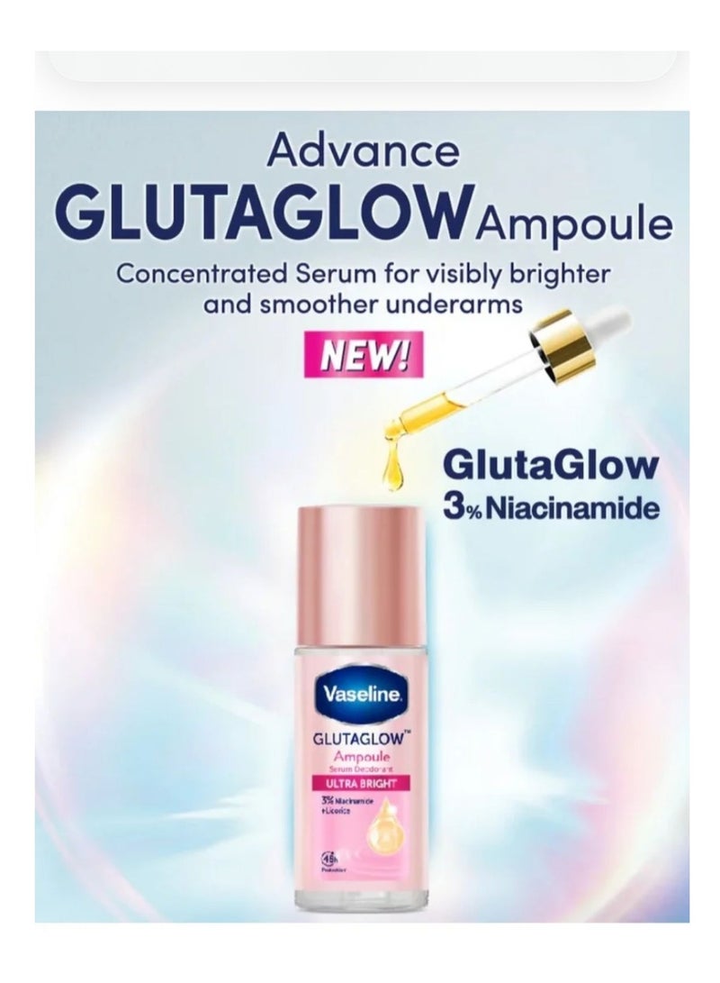 فازلين مزيل العرق فازلين جلوتاجلو الترا برايت أمبولة - 45 مل - Image 4