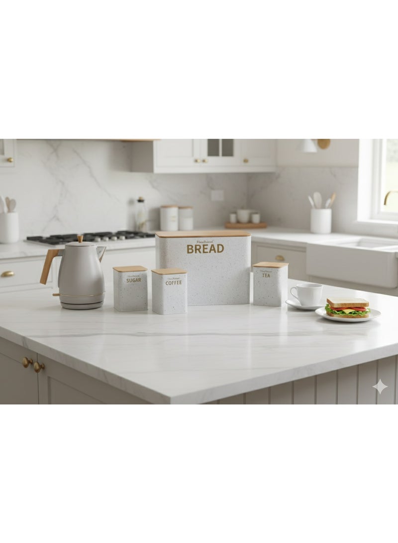 HausRoland Aisha Bread Box With Storage Jars - Image 2
