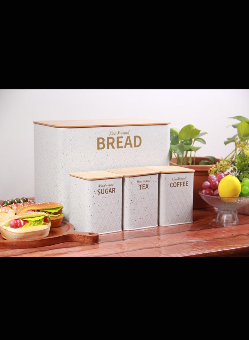 HausRoland Aisha Bread Box With Storage Jars - Image 5