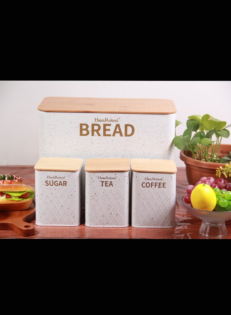 HausRoland Aisha Bread Box With Storage Jars - Image 4