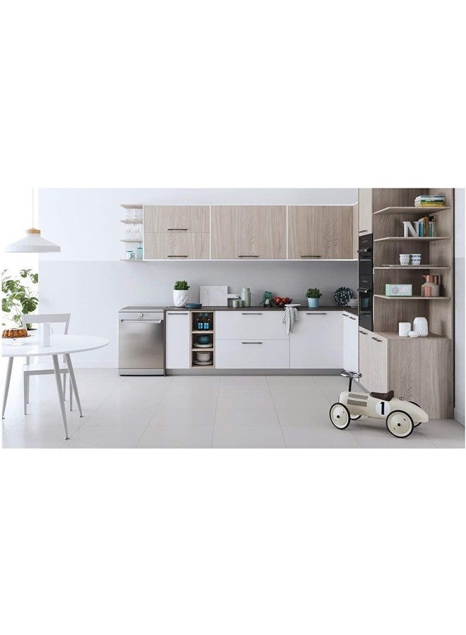 إندست Indesit Free Standing Dishwasher 13Place 12L 6 Programs Inox DFE-1B19XUK 12 L DFE-1B19XUK Silver - Image 5