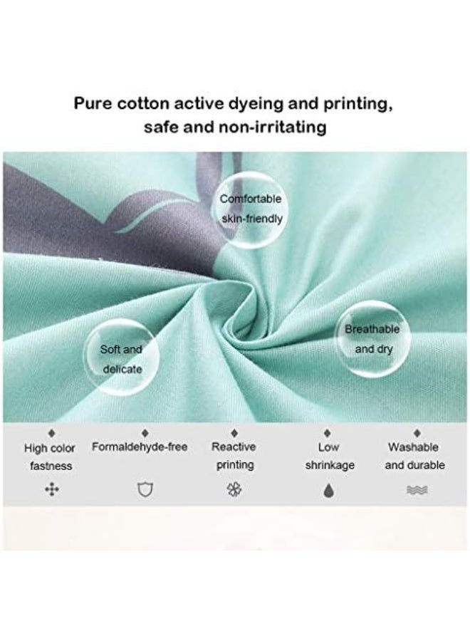 Moro Moro 3 Lan Crib, Cotton Crown Cushion Exquisite Lace Children's Bed Five-Piece Cartoon Cotton Crib Bedding Set - Image 4