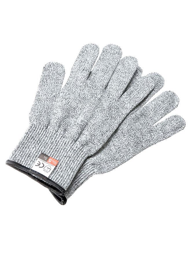 NIBEMINENT Food Grade Safety Cut-Resistant Gloves Grey 25cm 
