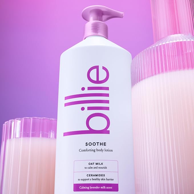 Billie Soothe Womens Body Lotion, Calming, Lavender milk, 18 Fl Oz - Image 3