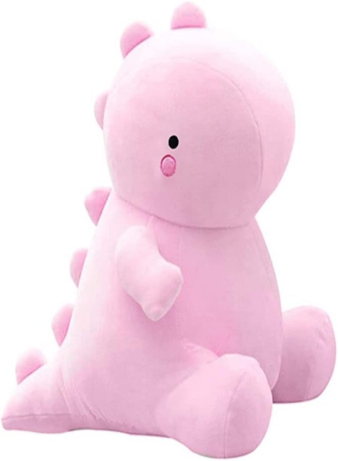 OUKEYI 11.8 inch Cute Dinosaur Plush Toys, Plush Stuffed Animal Dino Hugging Pillow Soft 3D Pom Plush Toy, Birthday Gifts for Kids Girls Boys (Pink) - Image 1