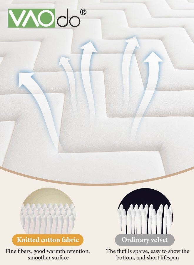 فاو دو قائمة المنتجات ذات الصلة سميكة فراش السرير, مرونة للغاية سريعة الانتعاش فراش سميكة, فول الصويا ألياف ملء, قابلة للإزالة غطاء سميكة, توزيع ضغط الجسم, لف فوق النوم وسادة أبيض - Image 5