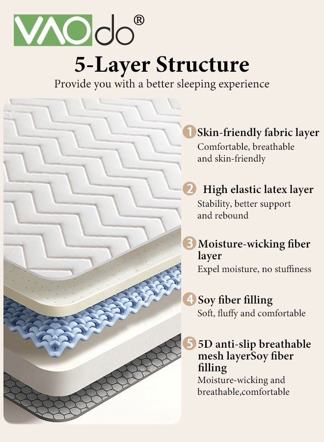 فاو دو قائمة المنتجات ذات الصلة سميكة فراش السرير, مرونة للغاية سريعة الانتعاش فراش سميكة, فول الصويا ألياف ملء, قابلة للإزالة غطاء سميكة, توزيع ضغط الجسم, لف فوق النوم وسادة أبيض - Image 4