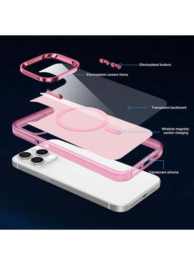 Zaboon Case For iPhone 12 Electroplated IMD Magsafe PC Hybrid TPU Phone Case - Image 3