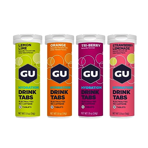 Gu Energy أقراص مشروب الإلكتروليت للترطيب من جي يو للطاقة - مشروب رياضي معزز لتحمل الجري وركوب الدراجات والترياتلون - 4 قطع - 48 حصة بنكهات متنوعة - Image 2
