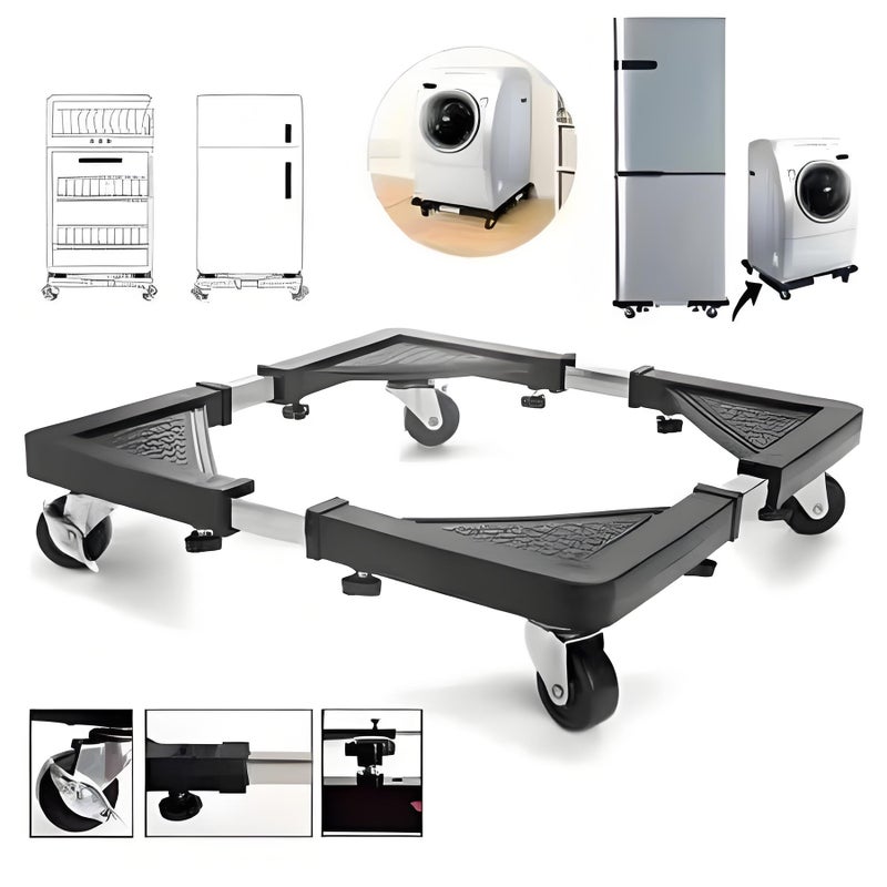 Washing Machine Base Stand Adjustable Mobile Stand for Drum Washer - Image 4