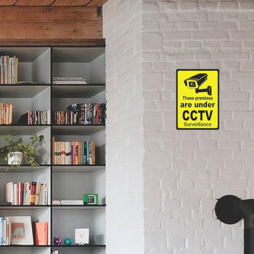 CVANU Warning Sign Sticker for CCTV Security Camera (Pack 8) CV-1 - Image 3