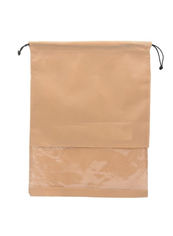 Sio حقائب أحذية SIO أكياس غطاء أحذية للسفر لأساسيات السفر غطاء أحذية حقيبة حبل منظم متينة واحدة شفافة للنساء والرجال ملحقات السفر تنظيم الأحذية (عبوة من 12) - Image 2