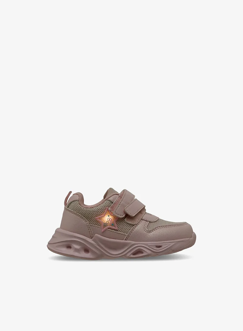 Flora Bella By Shoexpress PINK Girls Hook & Loop Light-Up School Sneakers for Women | Best Price UAE