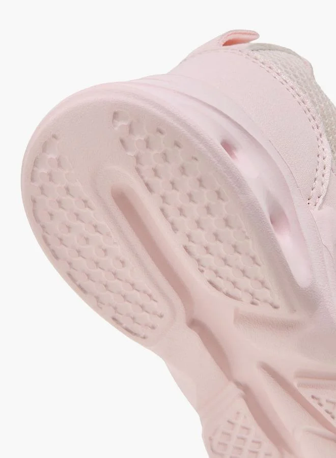 Flora Bella By Shoexpress PINK Girls Hook & Loop Light-Up School Sneakers for Women | Best Price UAE