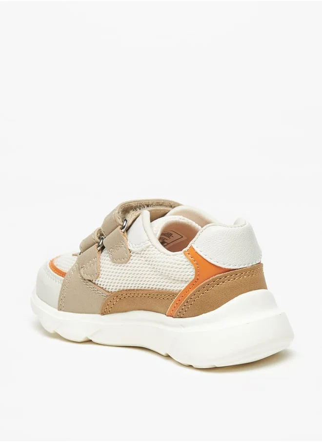 حافي القدمين Barefoot Colourblock Sneakers with Hook and Loop Closure