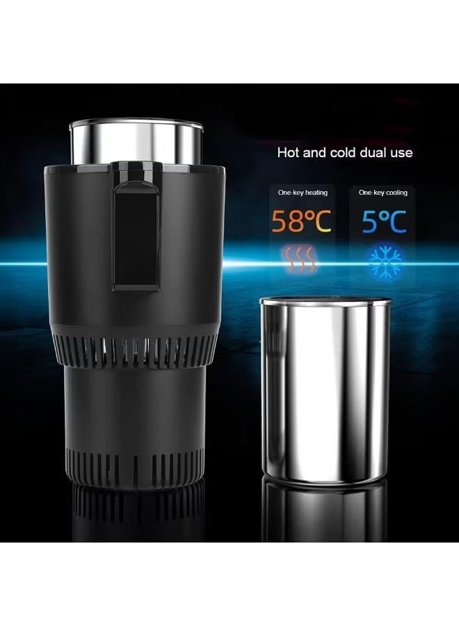 DENX Auto Cooling and Heating Cup Holder for Car 12V Portable Electric Drink Warmer and Cooler Smart Thermoelectric Mug Holder for Hot and Cold Beverages Travel Office Desk Universal Fit - Image 3