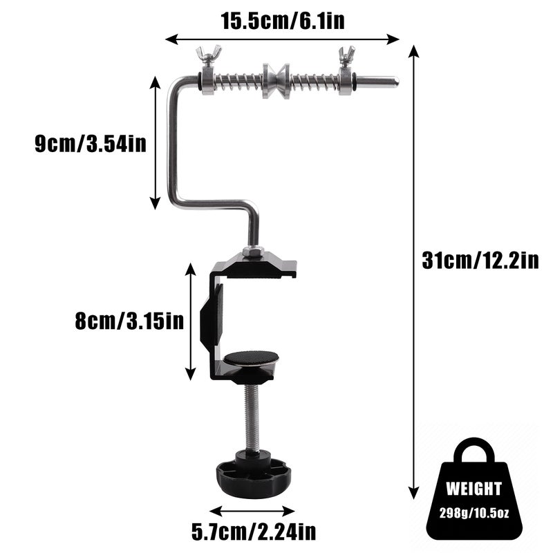 OROOTL Fishing Line Winder Spooler with Clamp Adjustable Stable Fishing Reel Spooler Machine Protable Spinning Reel Spool Spooling Station Winding System Device - Image 4