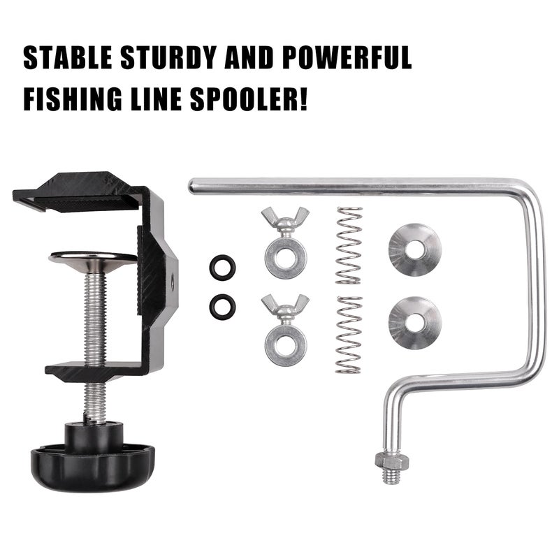OROOTL Fishing Line Winder Spooler with Clamp Adjustable Stable Fishing Reel Spooler Machine Protable Spinning Reel Spool Spooling Station Winding System Device - Image 5