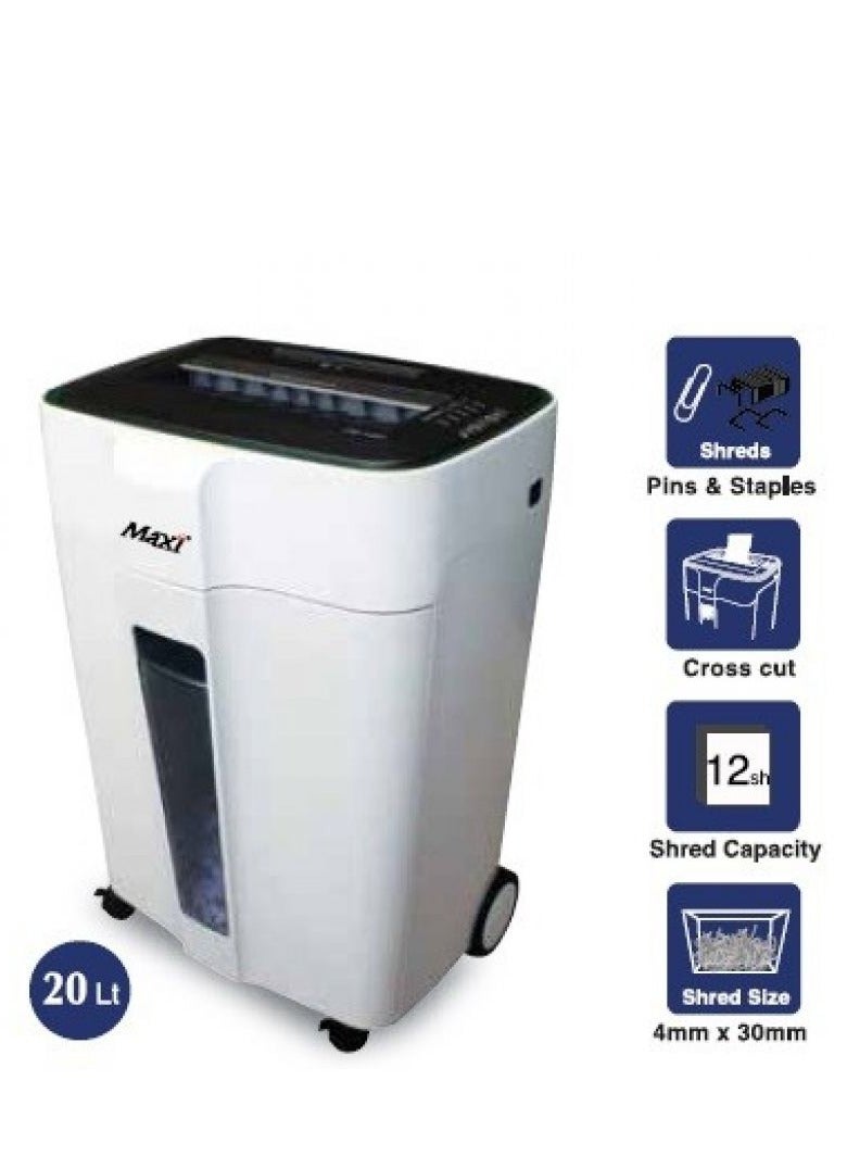 MAXI PAPER SHREDER 12 SHEET - Image 1
