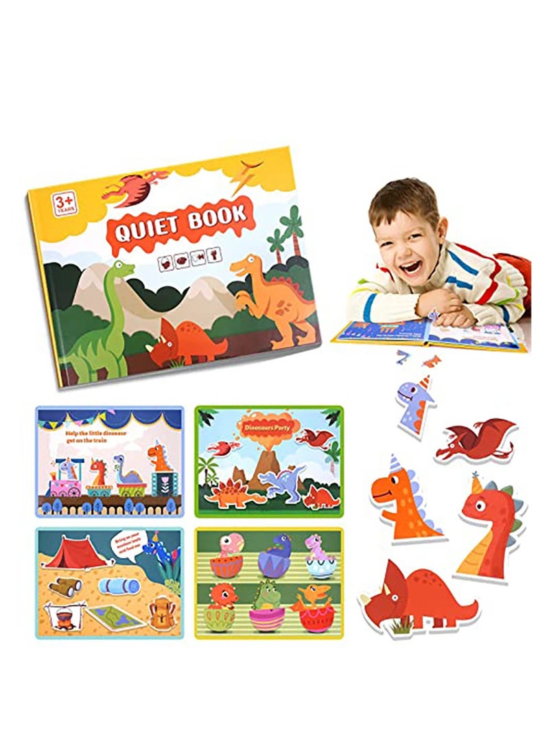 Excefore Montessori Toys for Toddlers,Dinosaur Toys for Kids 1-3,Toddler Preschool Learning Activities Busy Books for Kids Toys, Educational Toys for 1 2 3 Year Olds Boys Girls Gifts - Image 1