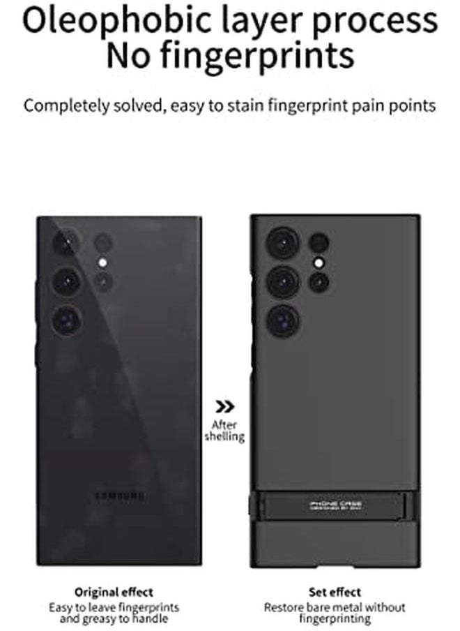 erorex - Case For Samsung Galaxy S24 Ultra Case S24 Ultra Phone Case With Stand 4 Stand Modes Military Grade Drop Protection Slim Phone Cover Case For Samsung S24 Ultra Boost Kickstand Case Black - Image 1