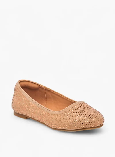Celeste Girls Embellished Slip-On Ballerina Shoes