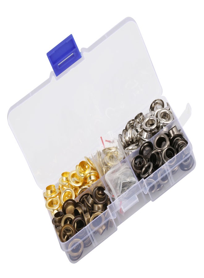 140sets/box 8mm Brass Eyelet Grommet Set Craft Clothes Accessories - Image 3