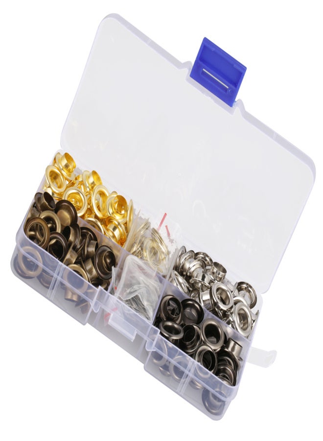 140sets/box 8mm Brass Eyelet Grommet Set Craft Clothes Accessories - Image 2