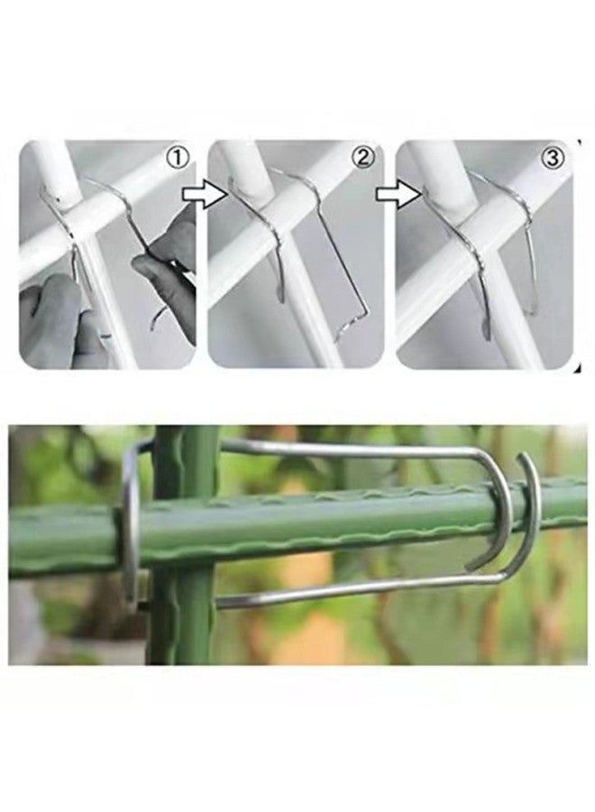 Top Spring Greenhouse Buckle Fixed Grape Rain Shelter Buckle Stainless Steel Buckle Small Arch Shed Bracket Arch Rod Accessories-Specifications And Models:Spring Buckle 5mm Card 5mm One  - Image 4