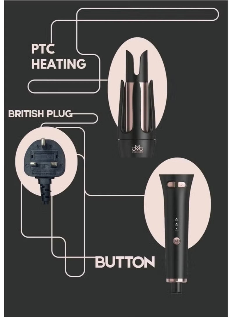 Mulliner Automatic Curling Iron with Anti-Snag Design - Image 3