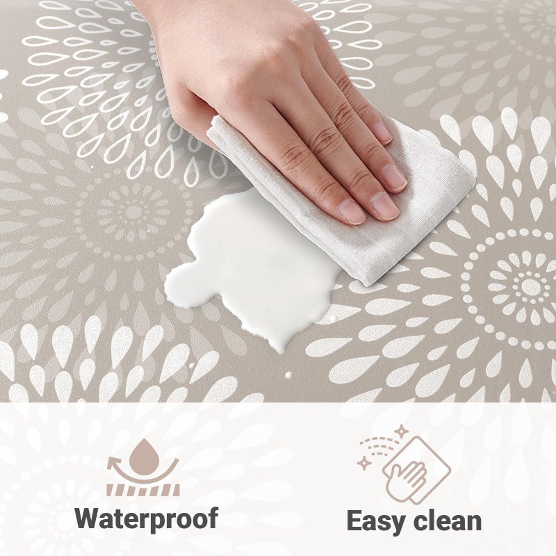 LuxStep Kitchen Mat Waterproof Kitchen Rugs for Floor Cushioned Anti-Fatigue Mat Non-Slip Standing Desk Mat Comfort Floor Mats for House Sink Office 17.3" x 28" Khaki - Image 4