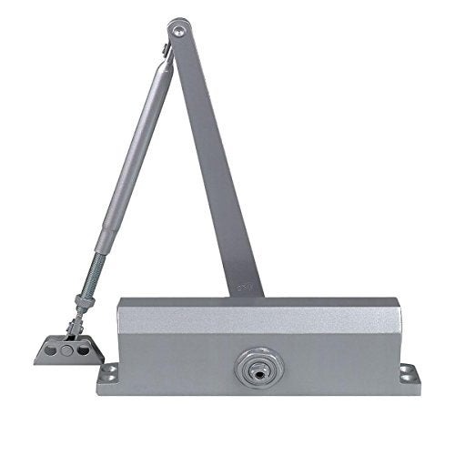 Dynasty Hardware Door Closer, Commercial Hydraulic Closer, Self-Closing, Spring Size 3, ADA Compliant, Surface Mount, Sprayed Aluminum, Series 3000 - Image 1