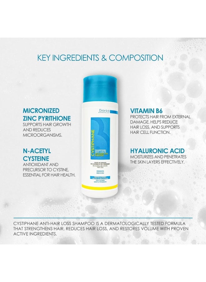 Biorga Cystiphane Anti-Hair Loss Shampoo 200ml - Volume & Strength Solution - Image 3