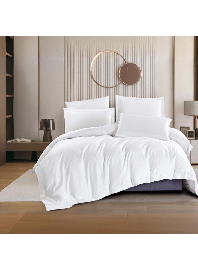 bukhamseen Luxury Cotton Hotel Quilted Bed sheet set, with 300 Thread Count 7 Pieces (stiched filling) Alfaisaliea - Image 1