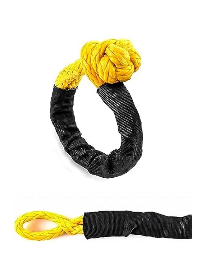 Arabest Winch Rope Protector Sleeve, 2 Pack 5cm/1.97 Wide x 2m/6.6' Long Polyester Winch Rope Protective Sleeve Trailer Winch Parts, Black - Image 4