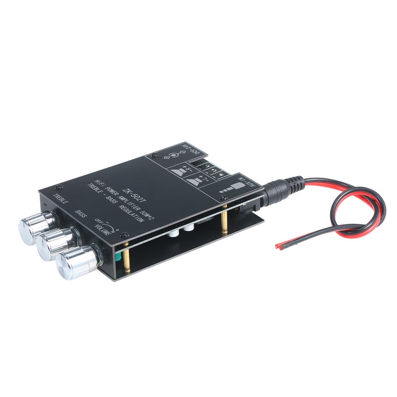 HIFI Power Amplifier Board Module 50Wx2 AUX and BT5.0 Audio Input Stereo Audio Treble Bass Control AMP - Image 5