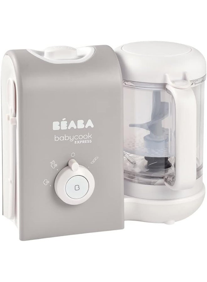 BEABA Babycook Express Velvet Grey, Bs Plug, 916304  - Image 1